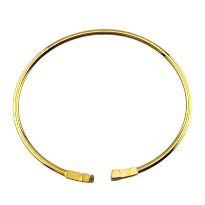 Tiffany & Co T Narrow Wire Bangle 18k Gold 18k Yellow Gold Ladies Tiffany & Co