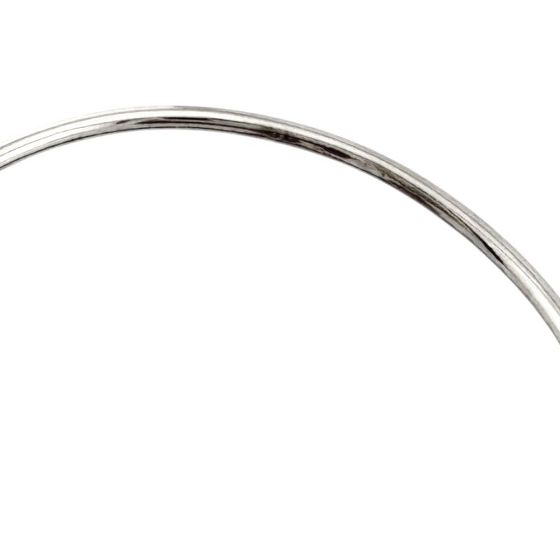 Tiffany & Co T Narrow Wire Bangle 18k Gold 18kwhite Gold Ladies Tiffany & Co