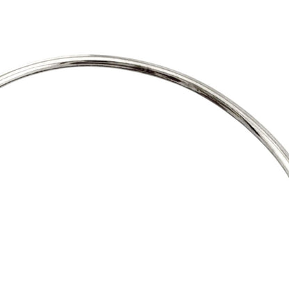 Tiffany & Co T Narrow Wire Bangle 18k Gold 18kwhite Gold Ladies Tiffany & Co