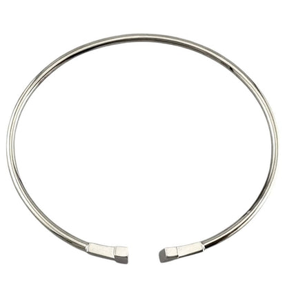 Tiffany & Co T Narrow Wire Bangle 18k Gold 18kwhite Gold Ladies Tiffany & Co