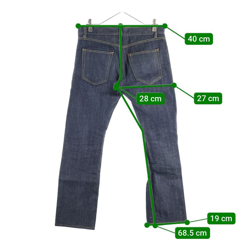 Saint Laurent Paris Button Fly Denim Pants Indigo 315397