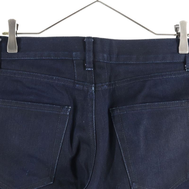 Saint Laurent Paris Button Fly Coated Denim Pants Indigo 315391