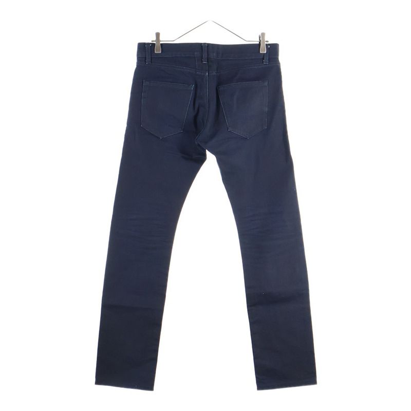 Saint Laurent Paris Button Fly Coated Denim Pants Indigo 315391