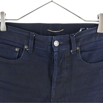 Saint Laurent Paris Button Fly Coated Denim Pants Indigo 315391