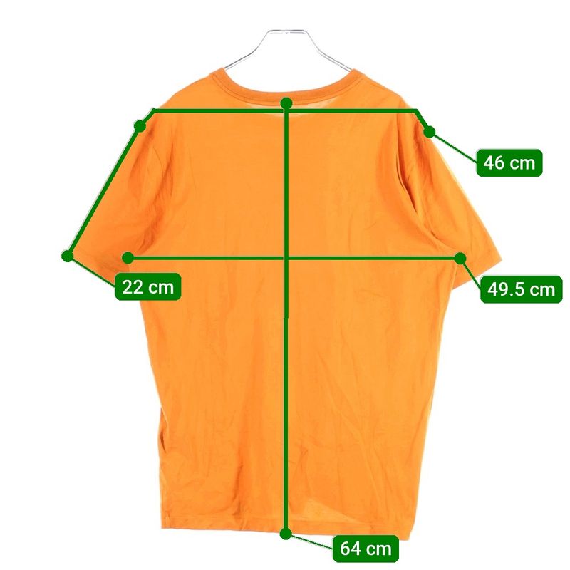 Louis Vuitton 13AW Short-sleeved T-shirt With Front Design Orange Rm132m