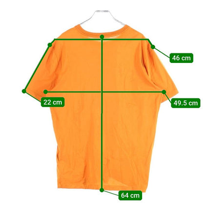 Louis Vuitton 13AW Short-sleeved T-shirt With Front Design Orange Rm132m