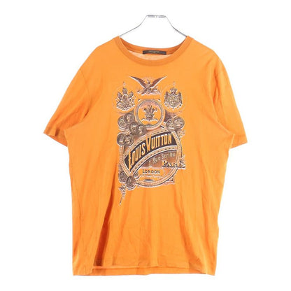 Louis Vuitton 13AW Short-sleeved T-shirt With Front Design Orange Rm132m