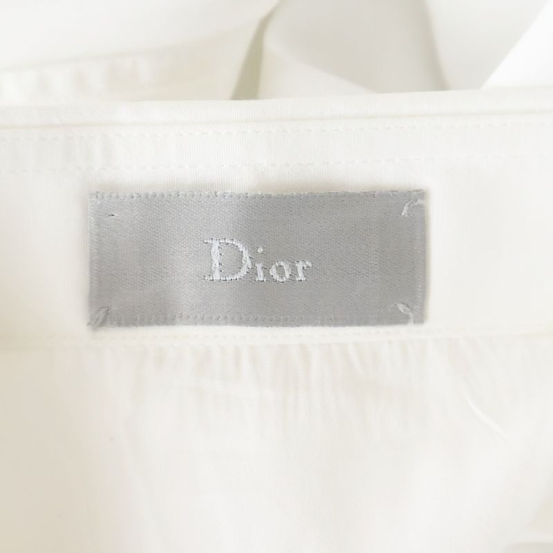 DIOR 18SS Latenight Front Logo Short Sleeve Shirt White 733c515i2480