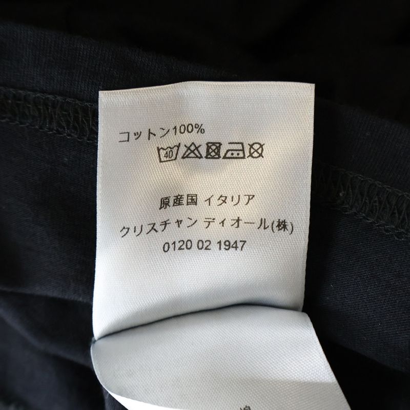 DIOR 18AW BEE Embroidered Short-sleeved T-shirt Black 733j603o0446