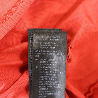 Balenciaga 22SS Destroyed Logo Print Short-sleeved T-shirt Cut And Sewn Red