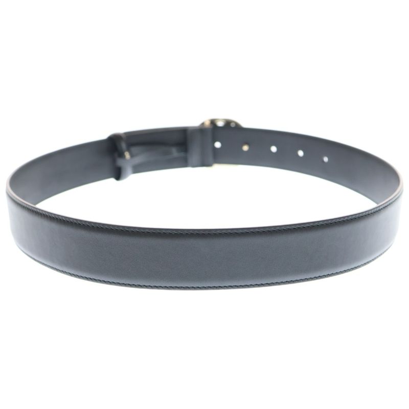 Gucci GG Interlocking Leather Belt Black 370543