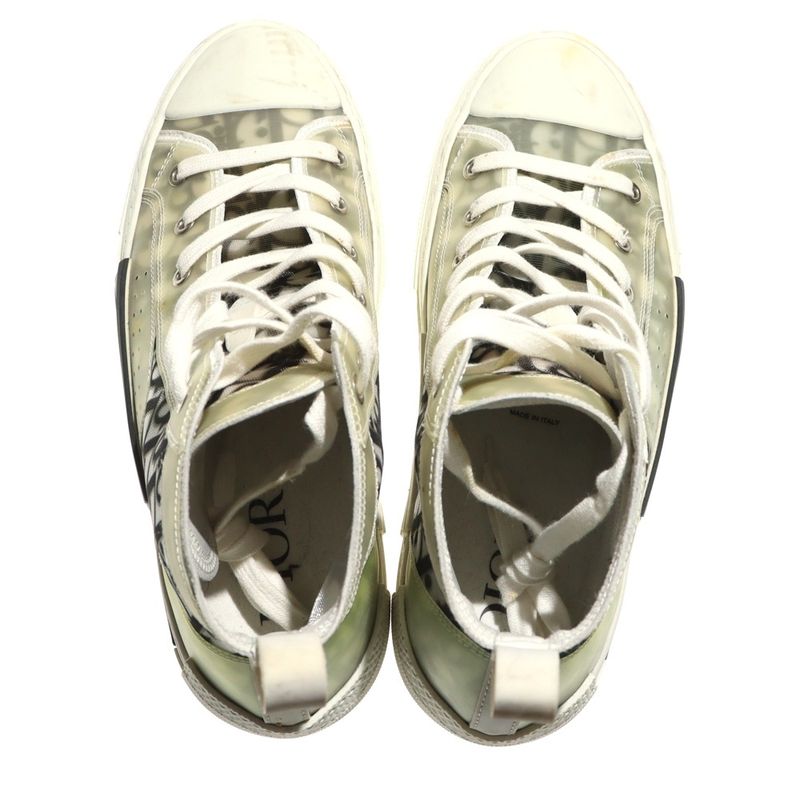DIOR B23 Sneaker Obscure All-print High-cut Sneakers White