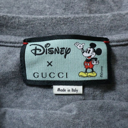 Gucci X Disney Oversized Front Logo Print Crew Neck Short Sleeve T-shirt Cut
