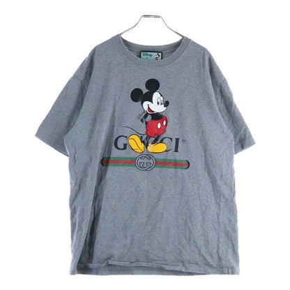 Gucci X Disney Oversized Front Logo Print Crew Neck Short Sleeve T-shirt Cut