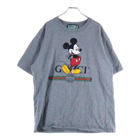 Gucci X Disney Oversized Front Logo Print Crew Neck Short Sleeve T-shirt Cut