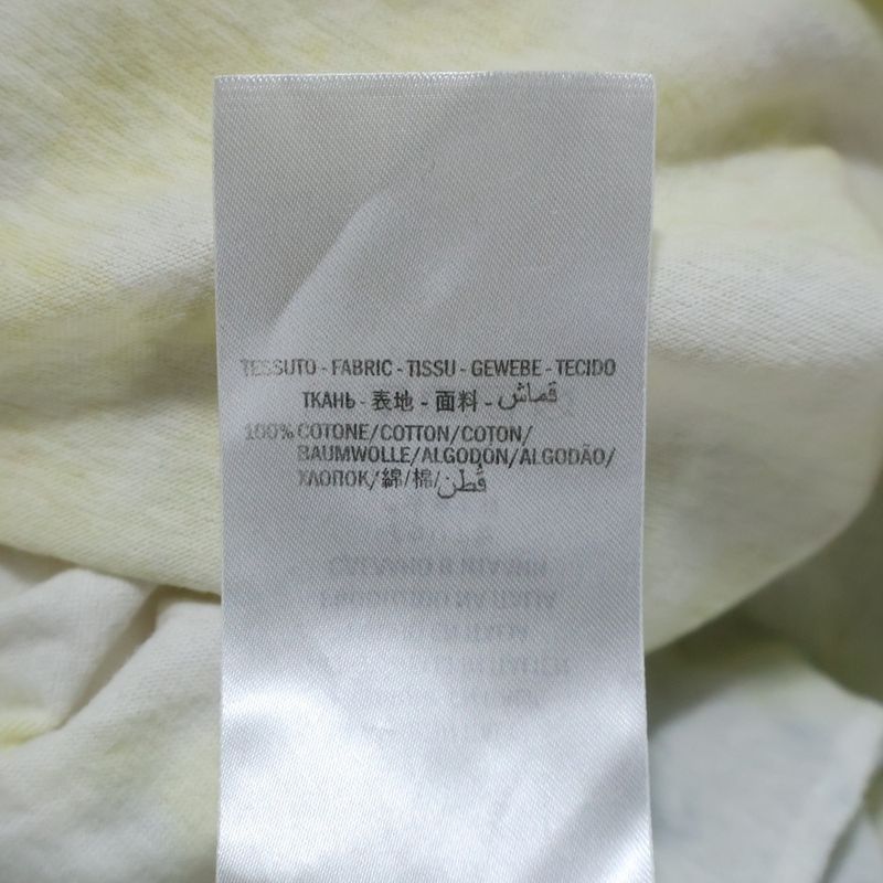 Gucci Tie Dye Front Logo T-shirt Cut And Sewn White