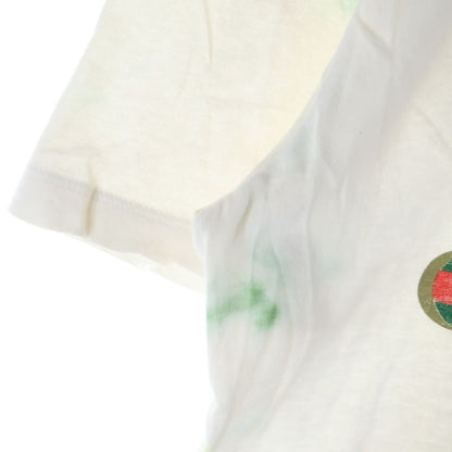 Gucci Tie Dye Front Logo T-shirt Cut And Sewn White