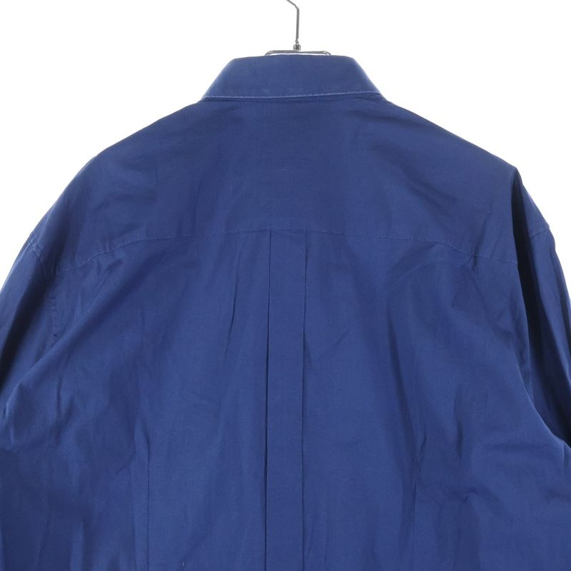 Versace 0-pocket Long Sleeve Cotton Shirt Blue