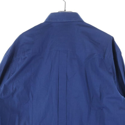 Versace 0-pocket Long Sleeve Cotton Shirt Blue