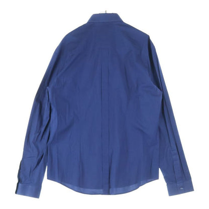 Versace 0-pocket Long Sleeve Cotton Shirt Blue