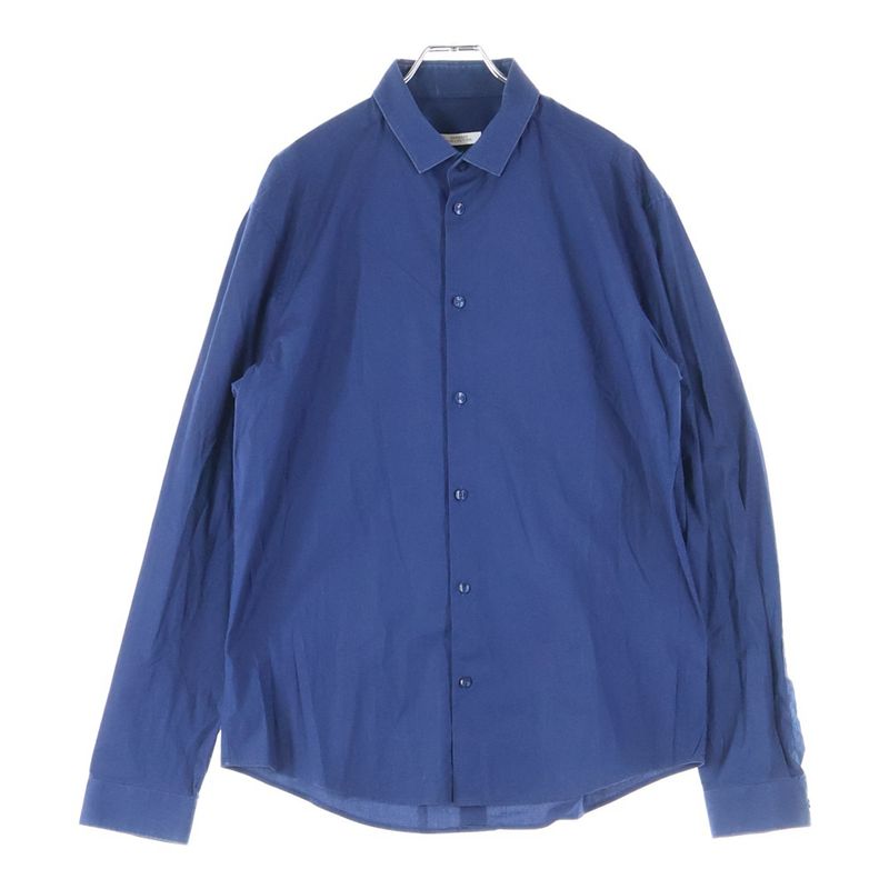 Versace 0-pocket Long Sleeve Cotton Shirt Blue