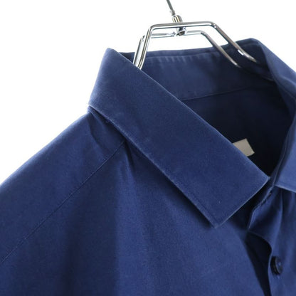 Versace 0-pocket Long Sleeve Cotton Shirt Blue