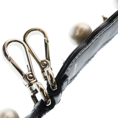 Fendi Shoulder Strap With Faux Pearls Black