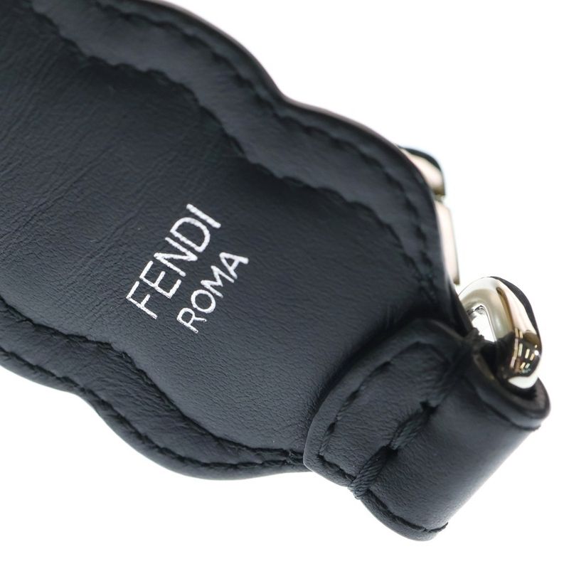 Fendi Shoulder Strap With Faux Pearls Black