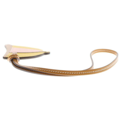 Hermes Paddock Bombay Bag Charm Brown×yellow×pink Leather