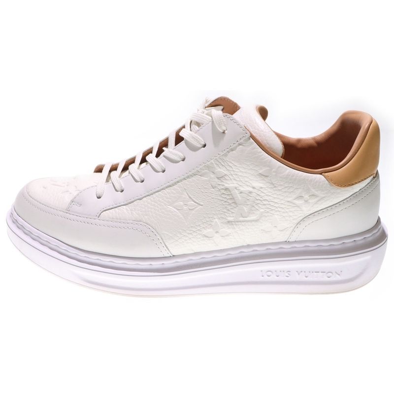 Louis Vuitton Beverly Hills Line Low Cut Leather Sneakers 1a8v3m White