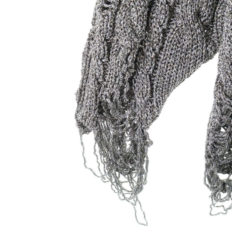 Balenciaga LAME Destroyed Turtleneck KNIT Lame Destroyed Turtleneck Knit