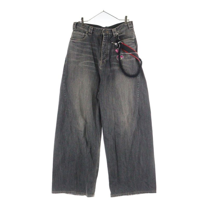 Balenciaga 25SS Charm Baggy Denim Pants Black 831693 Tsw67