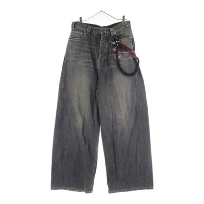 Balenciaga 25SS Charm Baggy Denim Pants Black 831693 Tsw67