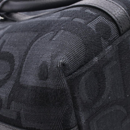 Dior Handbag Weekender 25 Maxi Oblique Black Canvas Leather Maxi Oblique