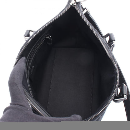 Dior Handbag Weekender 25 Maxi Oblique Black Canvas Leather Maxi Oblique