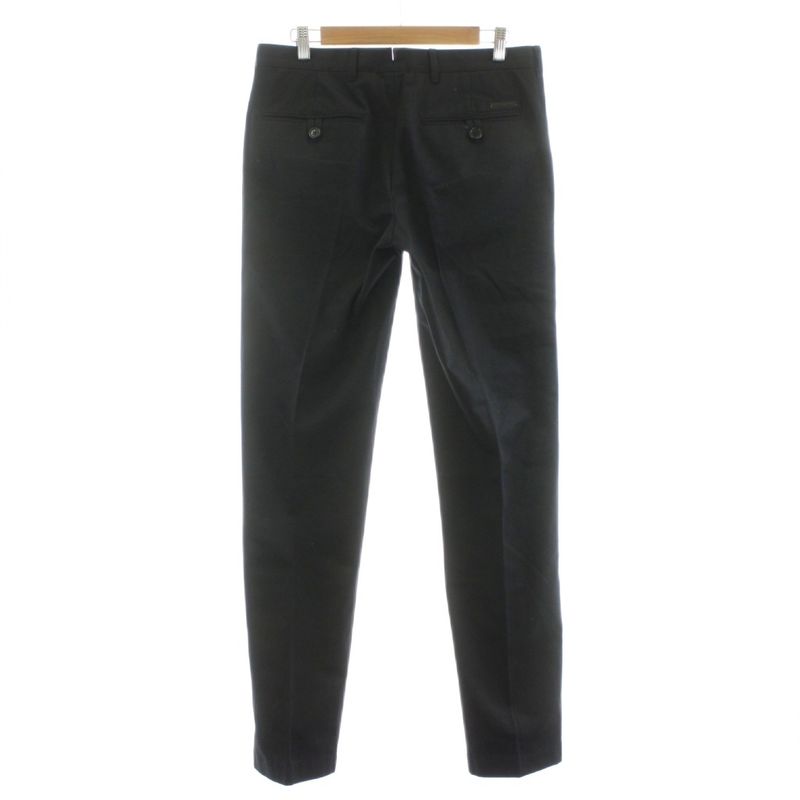 Prada Slacks Pants Zip Fly 46 Black Spe15r112g73 KU