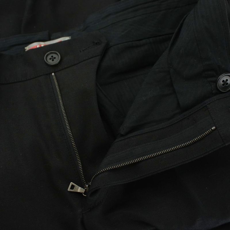 Prada Slacks Pants Zip Fly 46 Black Spe15r112g73 KU