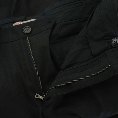 Prada Slacks Pants Zip Fly 46 Black Spe15r112g73 KU