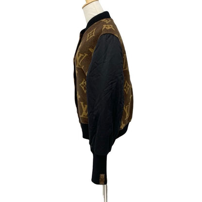 Louis Vuitton Monogram Outer Wool Jacquard Bomber Jacket Blouson Brown