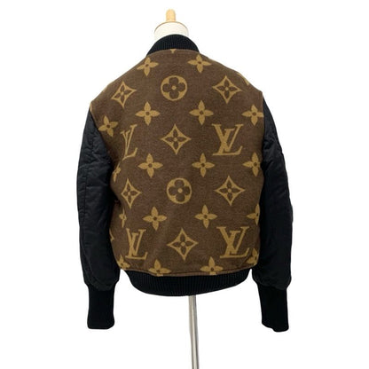 Louis Vuitton Monogram Outer Wool Jacquard Bomber Jacket Blouson Brown
