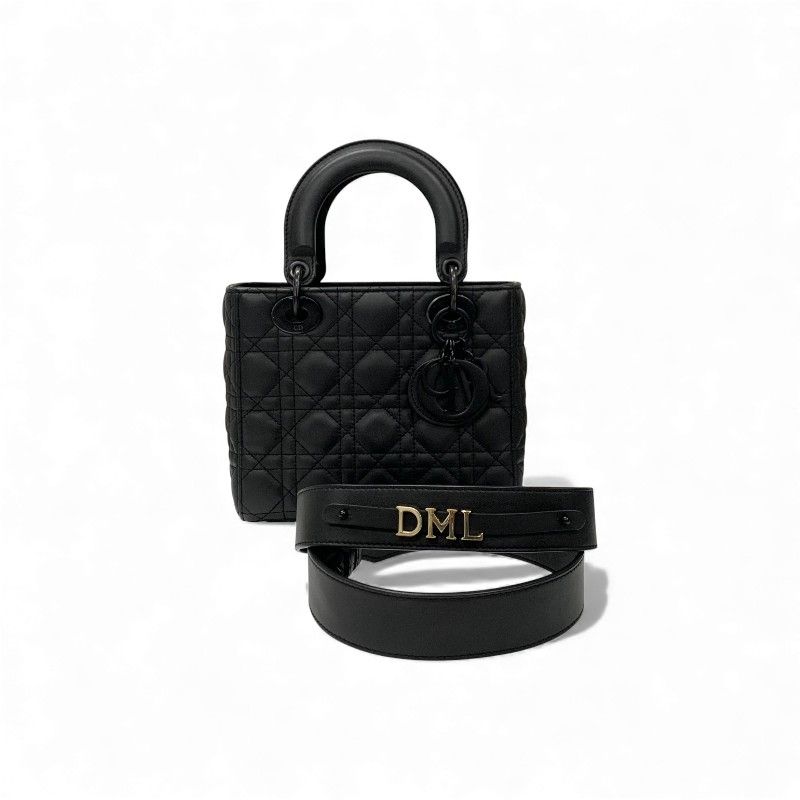 Christian DIOR Bag Shoulder Bag Black Lady Dior My Abcdior Small Cannage Ultra