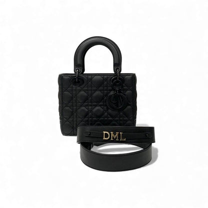 Christian DIOR Bag Shoulder Bag Black Lady Dior My Abcdior Small Cannage Ultra