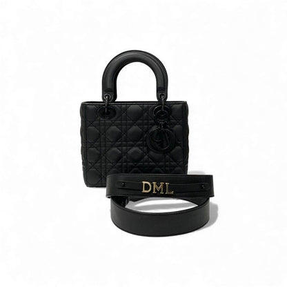 Christian Dior Bag Shoulder Black Lady Dior My ABCDior Small Cannage Ultra