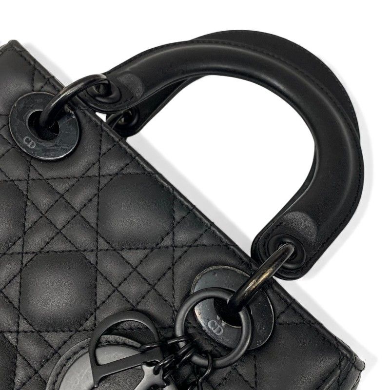 Christian DIOR Bag Shoulder Bag Black Lady Dior My Abcdior Small Cannage Ultra