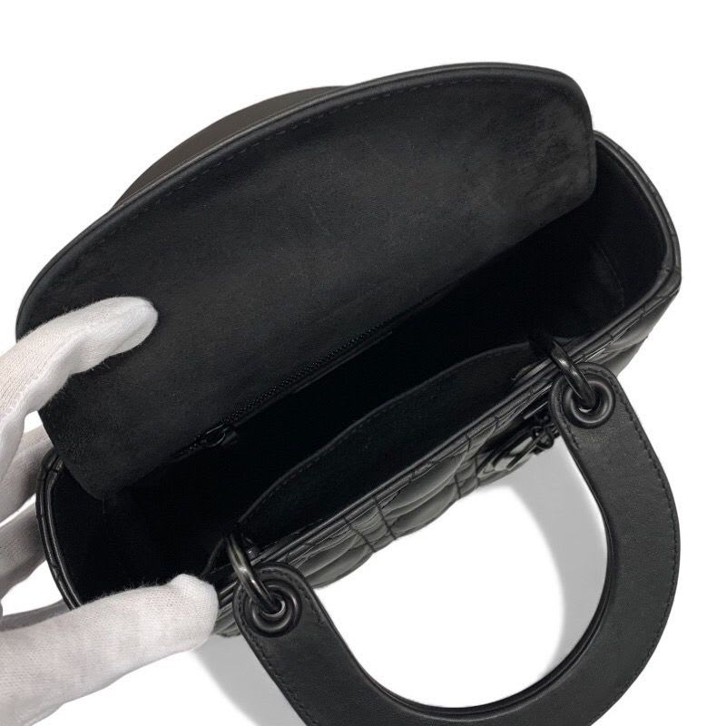 Christian Dior Bag Shoulder Black Lady My ABCDior Small Cannage Ultra