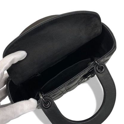 Christian Dior Bag Shoulder Black Lady My ABCDior Small Cannage Ultra