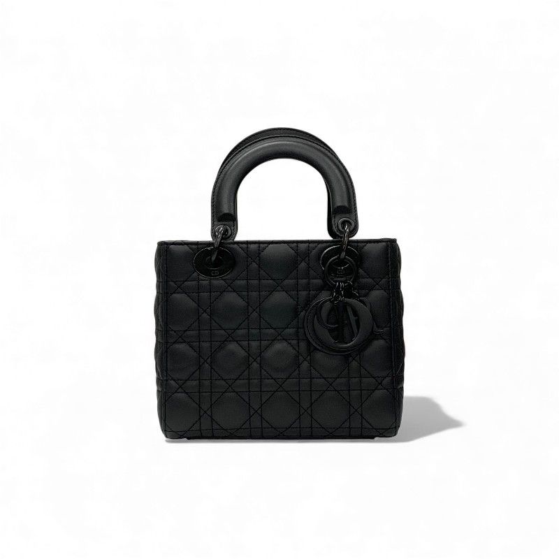 Christian DIOR Bag Shoulder Bag Black Lady Dior My Abcdior Small Cannage Ultra