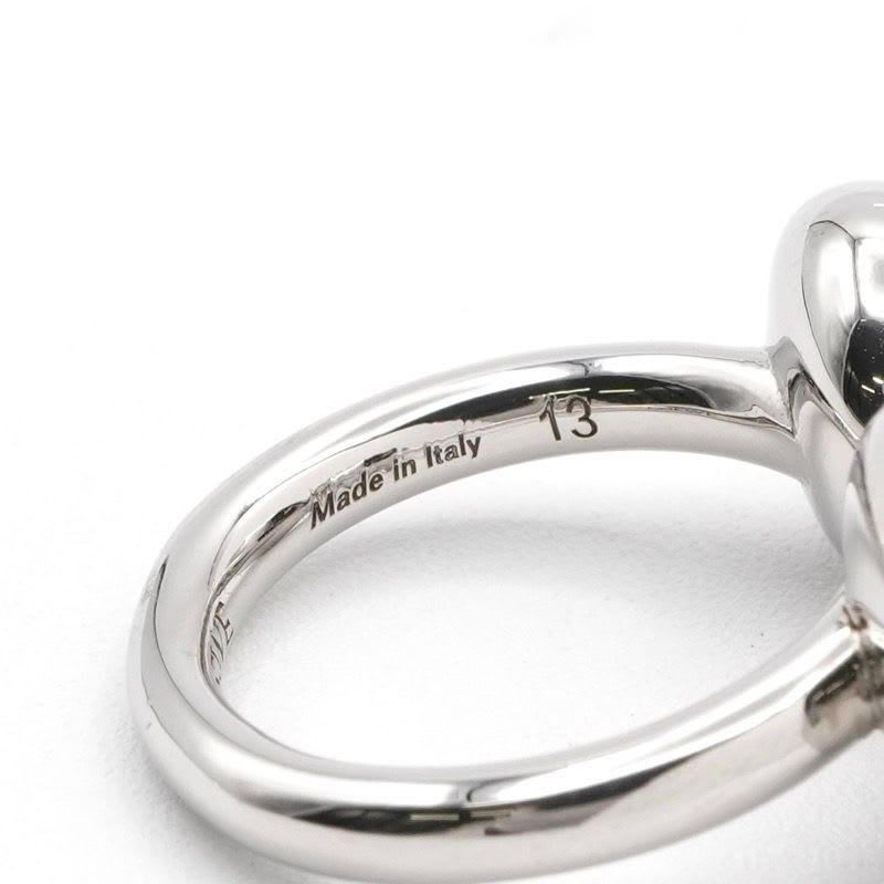 Loewe Ring Silver Anagram Rhinestone