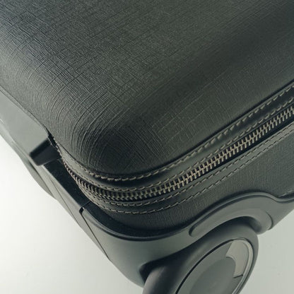 Gucci Carry Case Interlocking G Trolley 189755 Black PVC Leather Unisex Carry