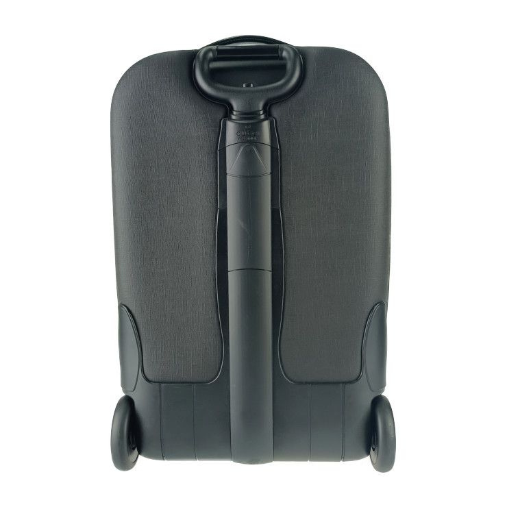 Gucci Carry Case Interlocking G Trolley 189755 Black PVC Leather Unisex Carry